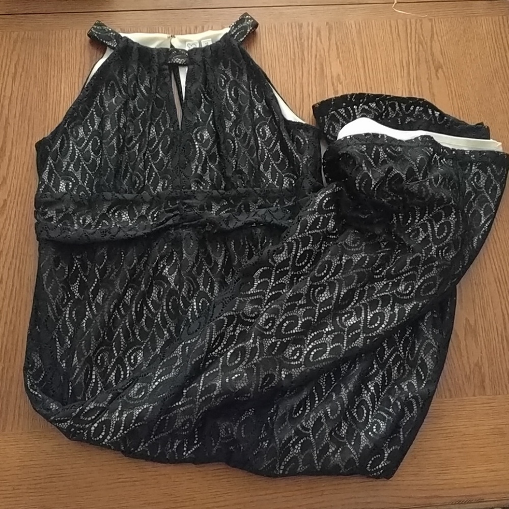 Beautiful black lace maxi dress